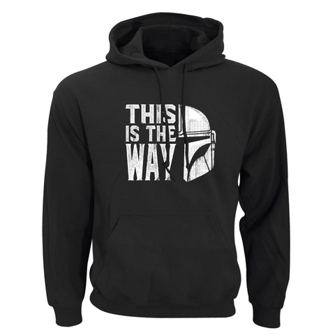 NEW Mandalorian "This is the Way" Pullover Hooded Sweatshirt